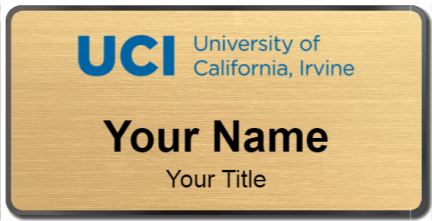 Custom name badges for University of California  Irvine
