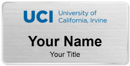 Custom name badges for University of California  Irvine