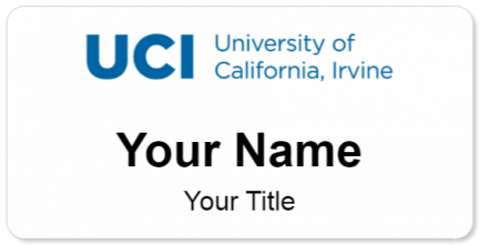 Custom name badges for University of California  Irvine