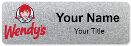 Custom name badges for Wendys