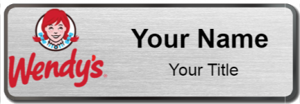 Custom name badges for Wendys