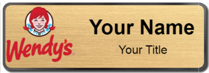 Custom name badges for Wendys