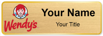 Custom name badges for Wendys
