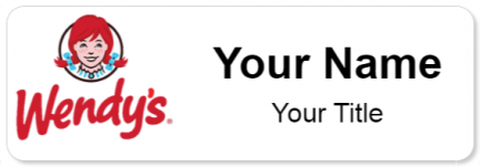 Custom name badges for Wendys