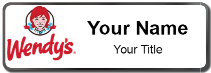 Custom name badges for Wendys