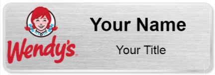 Custom name badges for Wendys