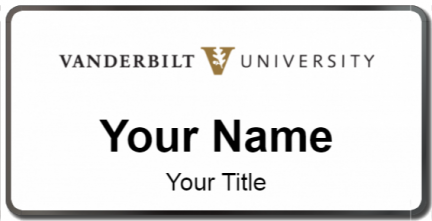 Custom name badges for Vanderbilt University