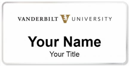 Custom name badges for Vanderbilt University