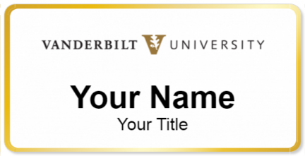 Custom name badges for Vanderbilt University