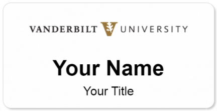 Custom name badges for Vanderbilt University