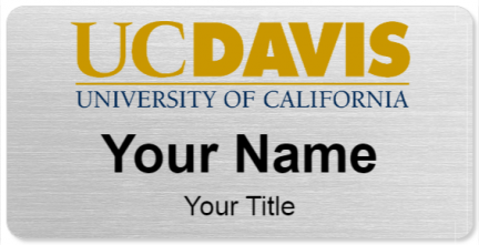 Custom name badges for University of California Davis