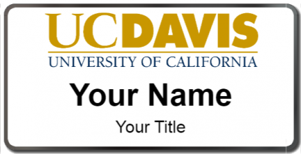 Custom name badges for University of California Davis