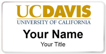 Custom name badges for University of California Davis
