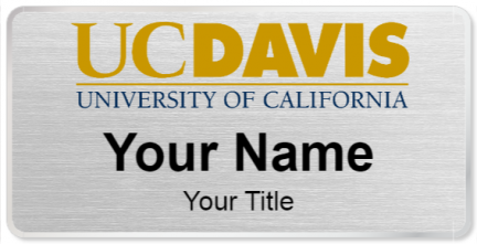 Custom name badges for University of California Davis