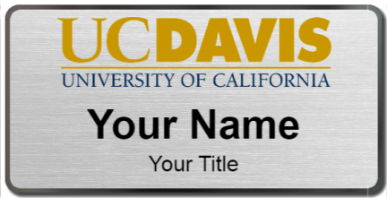 Custom name badges for University of California Davis