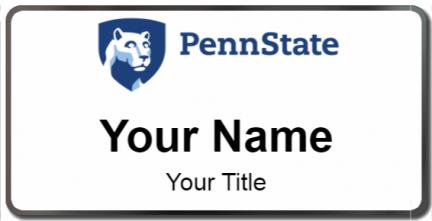 Custom name badges for Penn State