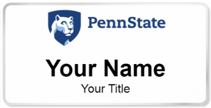 Custom name badges for Penn State