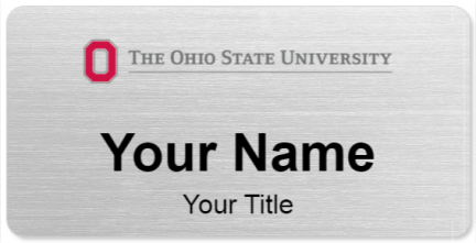 Custom name badges for The Ohio State University