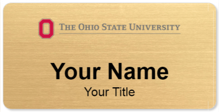 Custom name badges for The Ohio State University