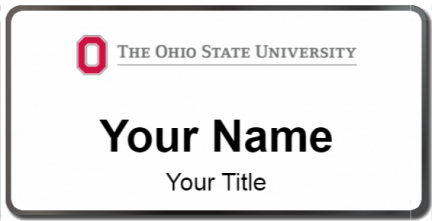 Custom name badges for The Ohio State University