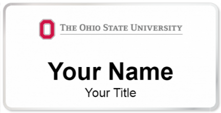 Custom name badges for The Ohio State University