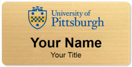 Custom name badges for University of Pittsburgh