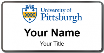 Custom name badges for University of Pittsburgh