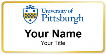 Custom name badges for University of Pittsburgh
