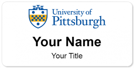 Custom name badges for University of Pittsburgh