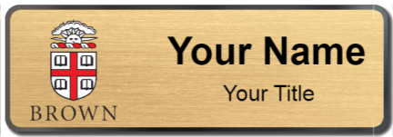 Custom name badges for Brown University