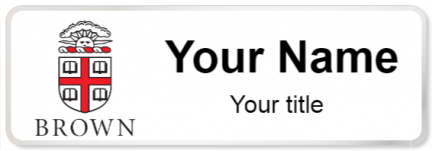 Custom name badges for Brown University