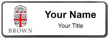 Custom name badges for Brown University
