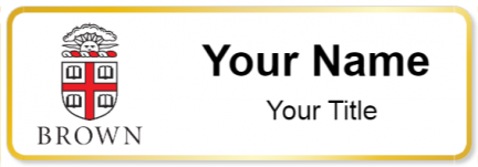 Custom name badges for Brown University