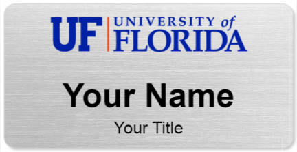 Custom name badges for University of Florida