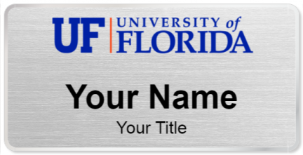 Custom name badges for University of Florida