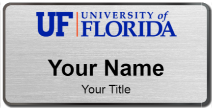 Custom name badges for University of Florida