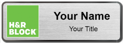 Custom name badges for H&R Block