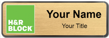 Custom name badges for H&R Block