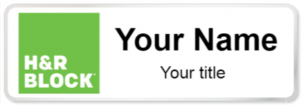 Custom name badges for H&R Block