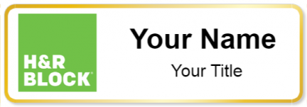 Custom name badges for H&R Block