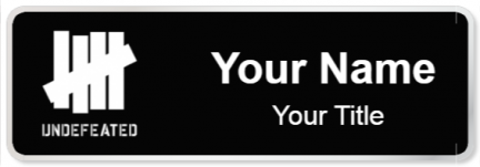 Custom name badges for Undefeated