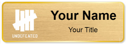 Custom name badges for Undefeated