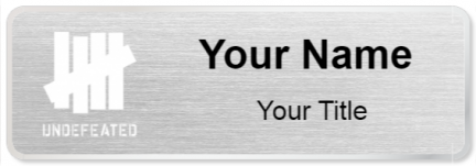 Custom name badges for Undefeated
