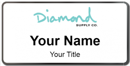 Custom name badges for Diamond Supply Co
