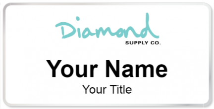 Custom name badges for Diamond Supply Co