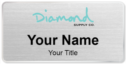 Custom name badges for Diamond Supply Co