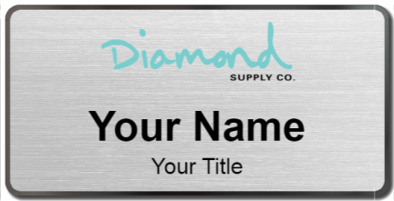 Custom name badges for Diamond Supply Co