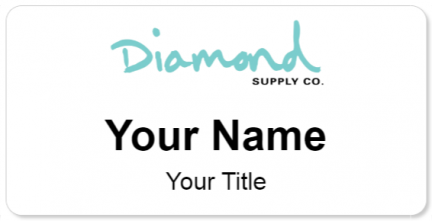 Custom name badges for Diamond Supply Co
