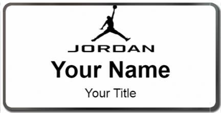 Custom name badges for Air Jordan
