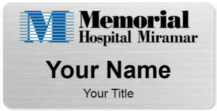 Custom name badges for Memorial Hospital Miramar